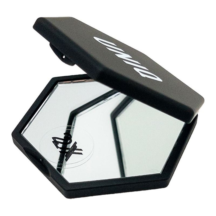UNIQ Mini Compact Hexagon Mirror - Black - | Fashiongirl
