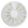 UNIQ Nail Art Gemstone Wheel – Weiße Perlen – | Fashiongirl
