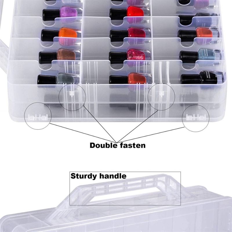 UNIQ Nail Polish Universal Organiser - storage with 48 compartments - | Fashiongirl