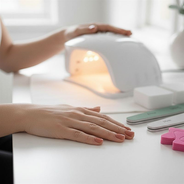 UNIQ Nagel-Starter-Set: Komplettes Gel-Nagel-Set mit 80-W-UV/LED-Trockner – Nageldesign – UNIQ