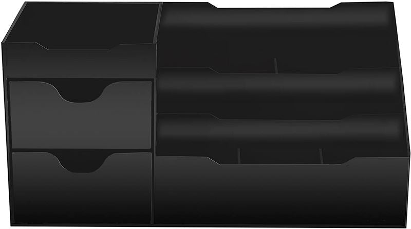 UNIQ Organiser for makeup &amp; skincare products - 9 compartments - Black - Organiser