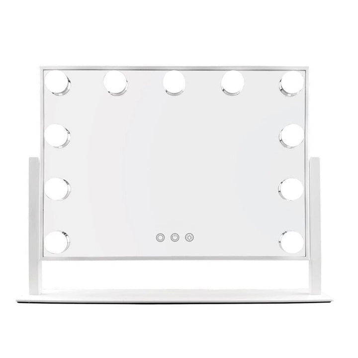 UNIQ Paris Make-up-Spiegel mit 11 LED-Lampen – Weiß – | Fashiongirl