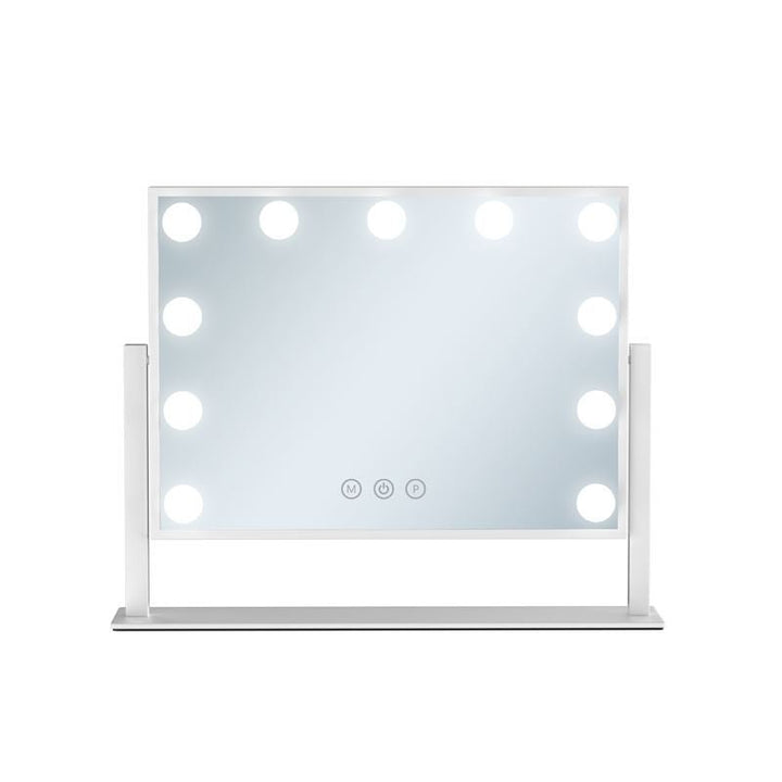 UNIQ Paris Make-up-Spiegel mit 11 LED-Lampen – Weiß – | Fashiongirl