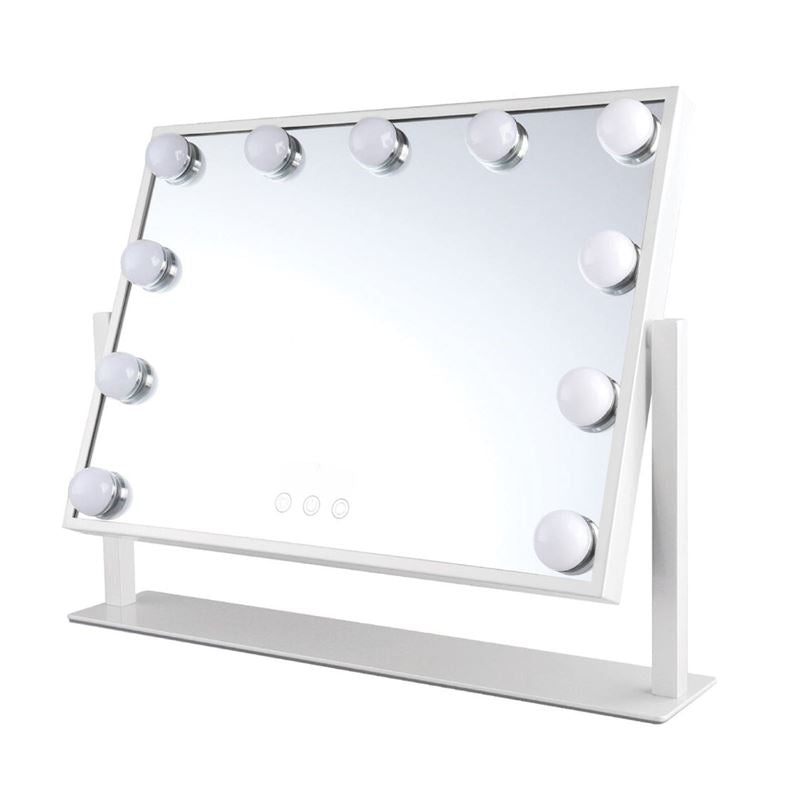UNIQ Paris Make-up-Spiegel mit 11 LED-Lampen – Weiß – | Fashiongirl
