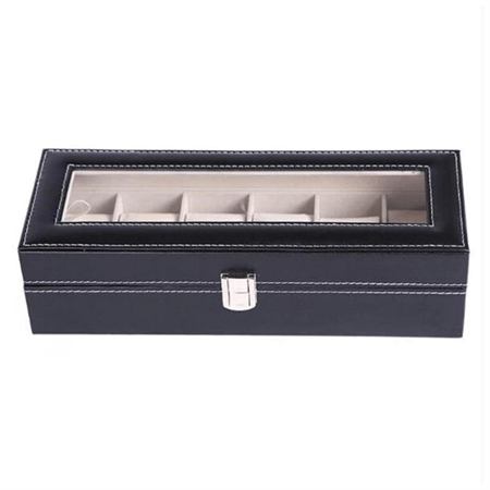 UNIQ Watch box / Leather watch box for 6 watches - unisex - | Fashiongirl