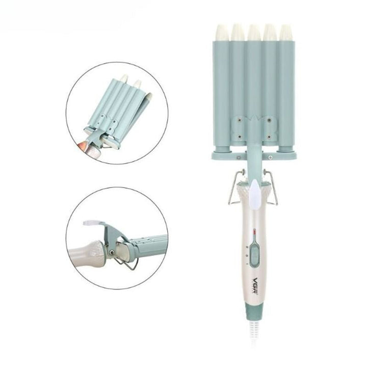 VGR Pro Hair Waver Curling Iron with 5 barrels - V - 597 - | Fashiongirl
