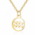 Sternzeichen-Halskette: Wassermann – Sternzeichen, Gold – | Fashiongirl